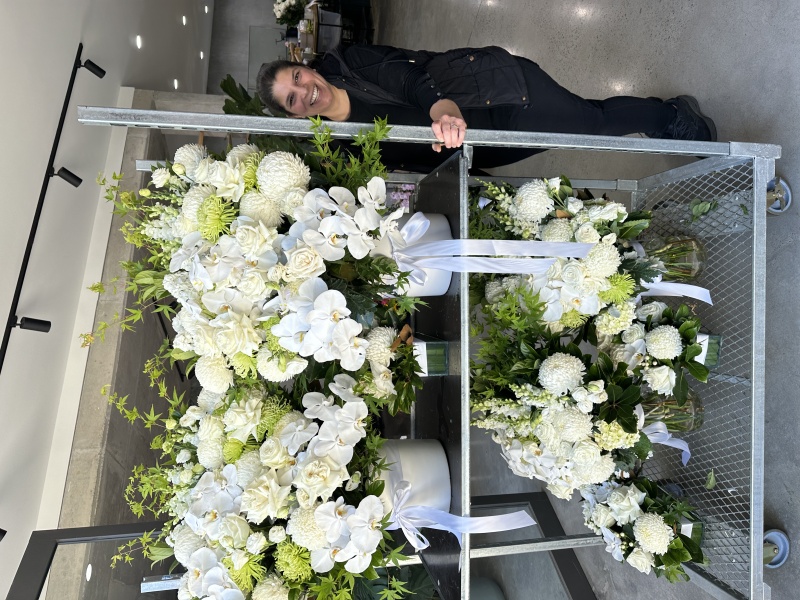 Huge Wedding Arrangements in White