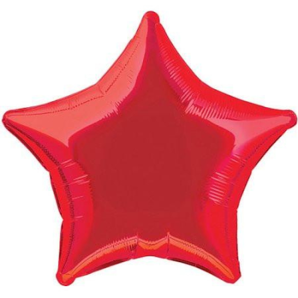 Red Star Foil Balloon 
